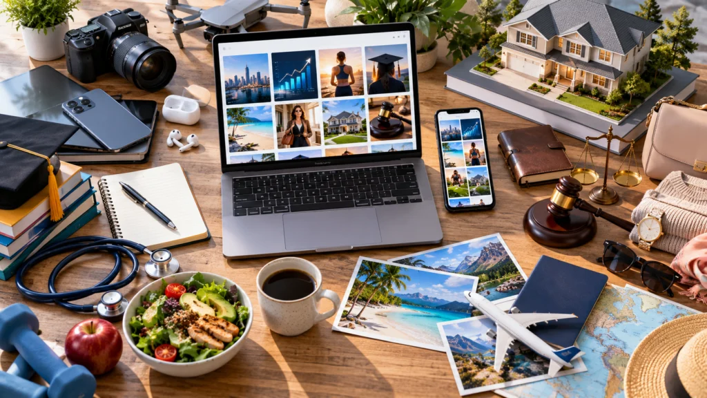 AdsTotally content categories including tech business and lifestyle