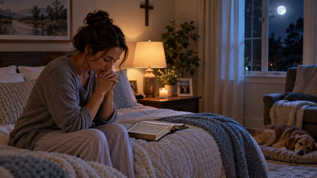 Christian night prayer for peaceful and restful sleep