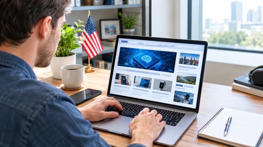U.S. reader researching TechTrendery.com technology content