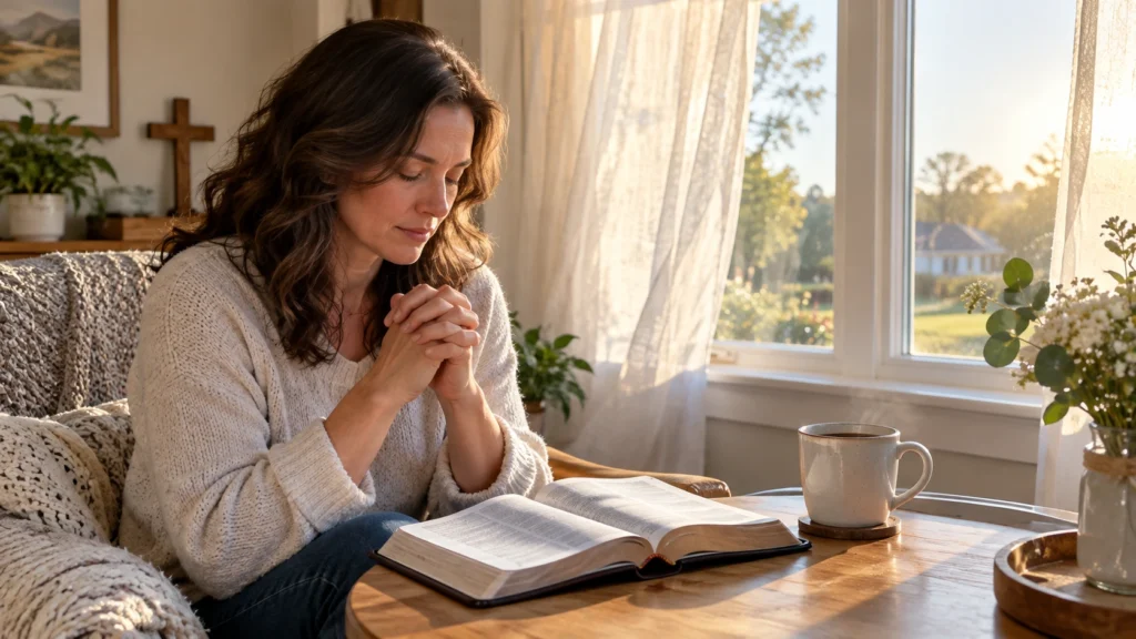 Tuesday prayer and gratitude scene for thankful Tuesday blessings