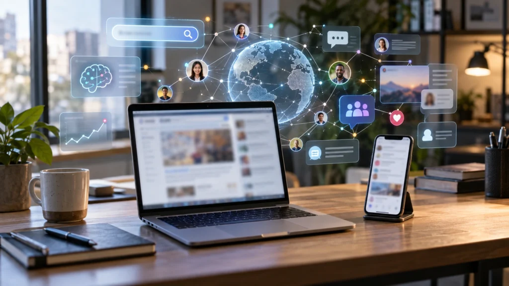 Emerging online term spreading through search, social media, digital communities, and online conversations.
