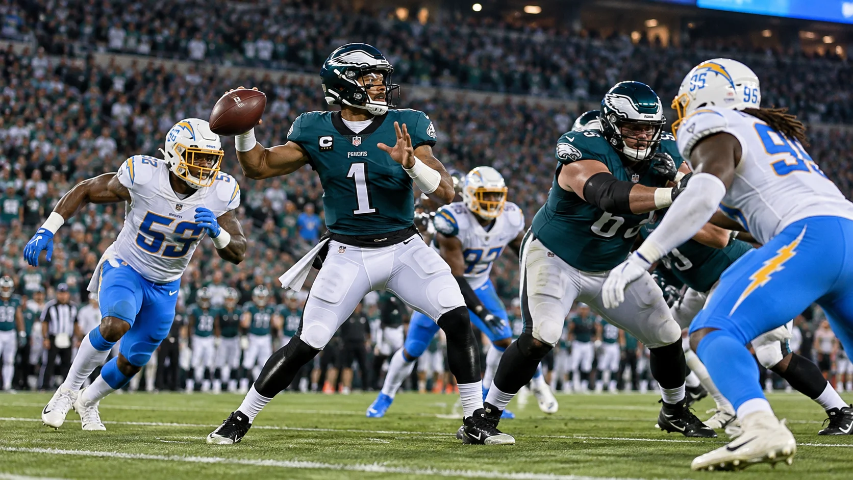 Eagles vs Chargers: Latest Score, Player Stats & Highlights